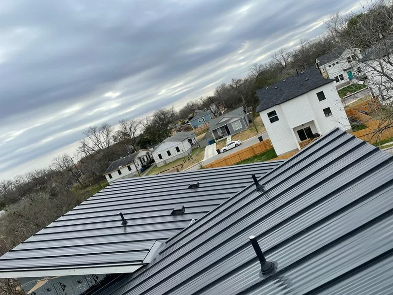 Standing seam metal roof panels with vents for Skylight Repair in Sahuarita